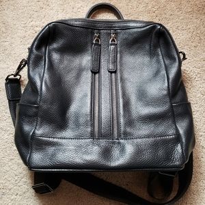 Genuine Leather Backpack Purse
